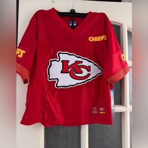 NWT NFL Kansas City Chiefs Cropped Women's Jersey Size M